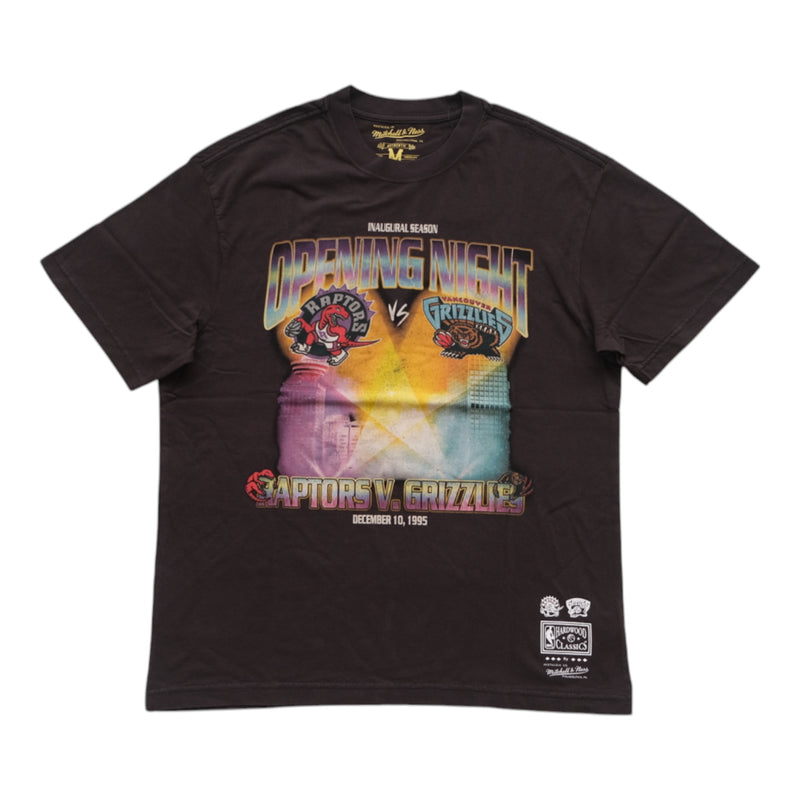 M&N Toronto Raptors vs Vancouver Grizzlies "Opening Night" Tee (Overdyed Black)
