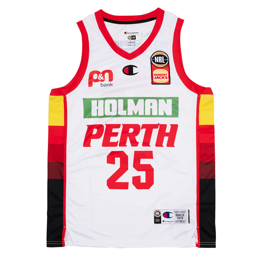Perth Wildcats 23/24 Alt Replica Jersey - Keanu Pinder (White)