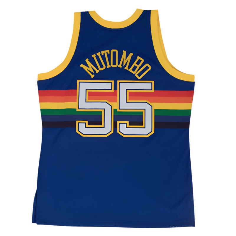 M&N Dikembe Mutombo HWC Swingman Road Jersey (Denver Nuggets 1991/92)