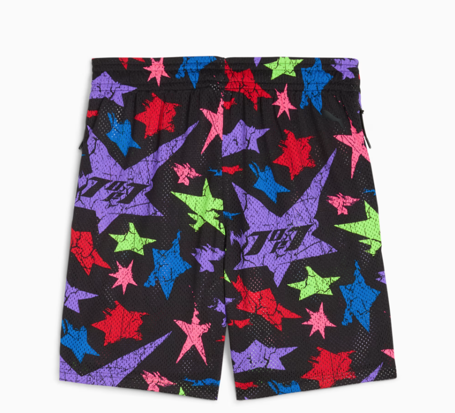 Puma LaMelo Star Vision AOP 7" Shorts (Black) 63236_01
