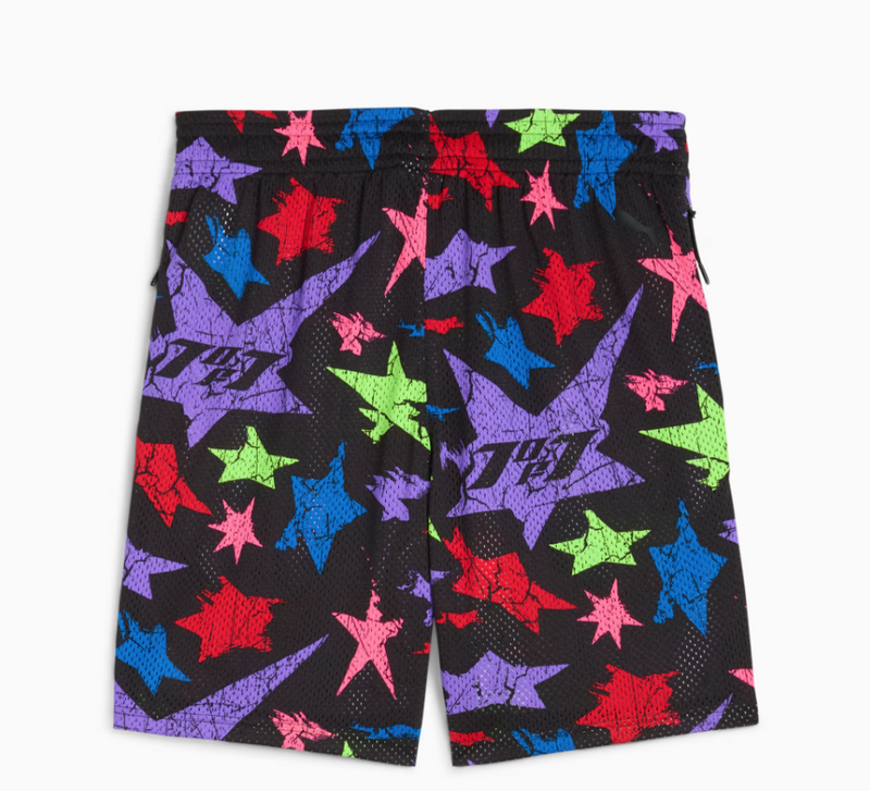 Puma LaMelo Star Vision AOP 7" Shorts (Black) 63236_01