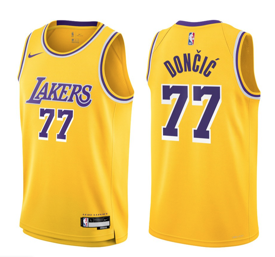 Youth Nike NBA Icon Swingman Jersey Los Angeles Lakers - Luka Doncic