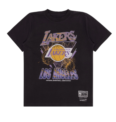 Youth M&N Trigon Tee - Los Angeles Lakers