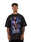 M&N x WWE The Rock Final Boss Tee (Faded Black)