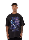 M&N x WWE The Undertaker Lightning Tee (Faded Black)