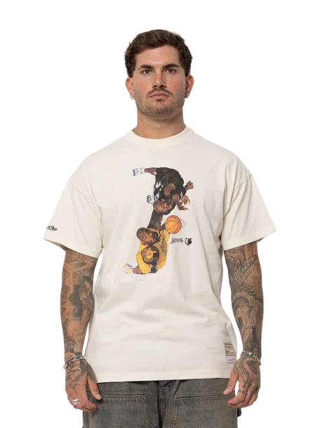 M&N Aerial Tee Lakers VS Timberwolves NBA (Egret)
