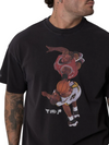 M&N Aerial Tee Bulls Vs Pacers NBA (Faded Black)