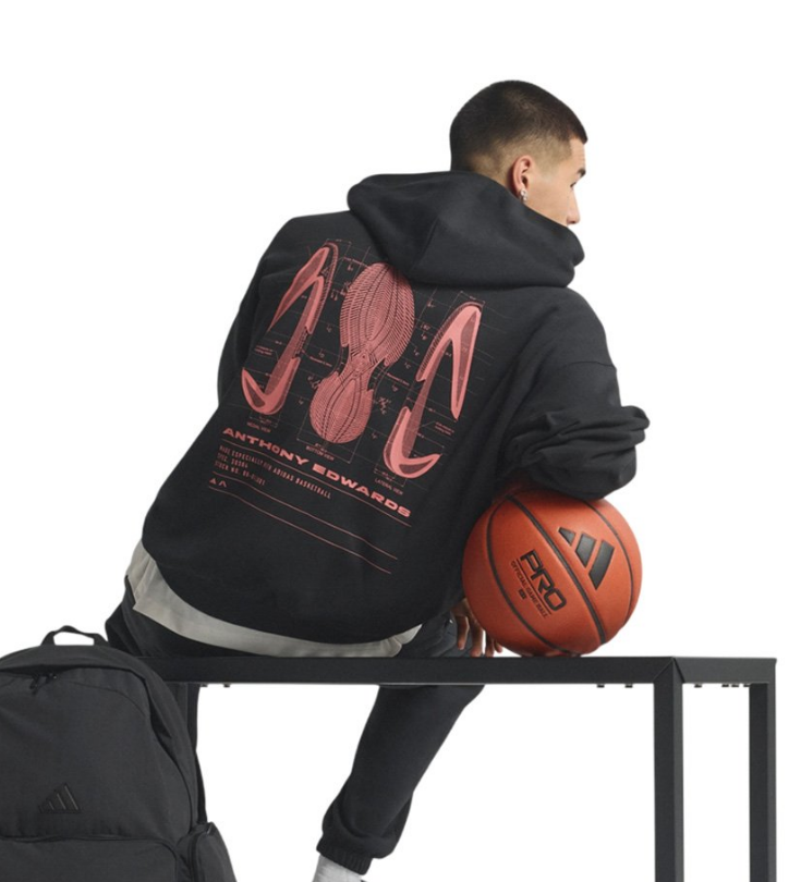 Adidas Anthony Edwards GFX Hoodie JM2675