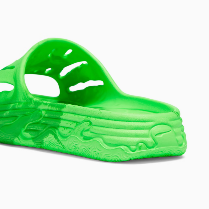 Green on sale puma slides