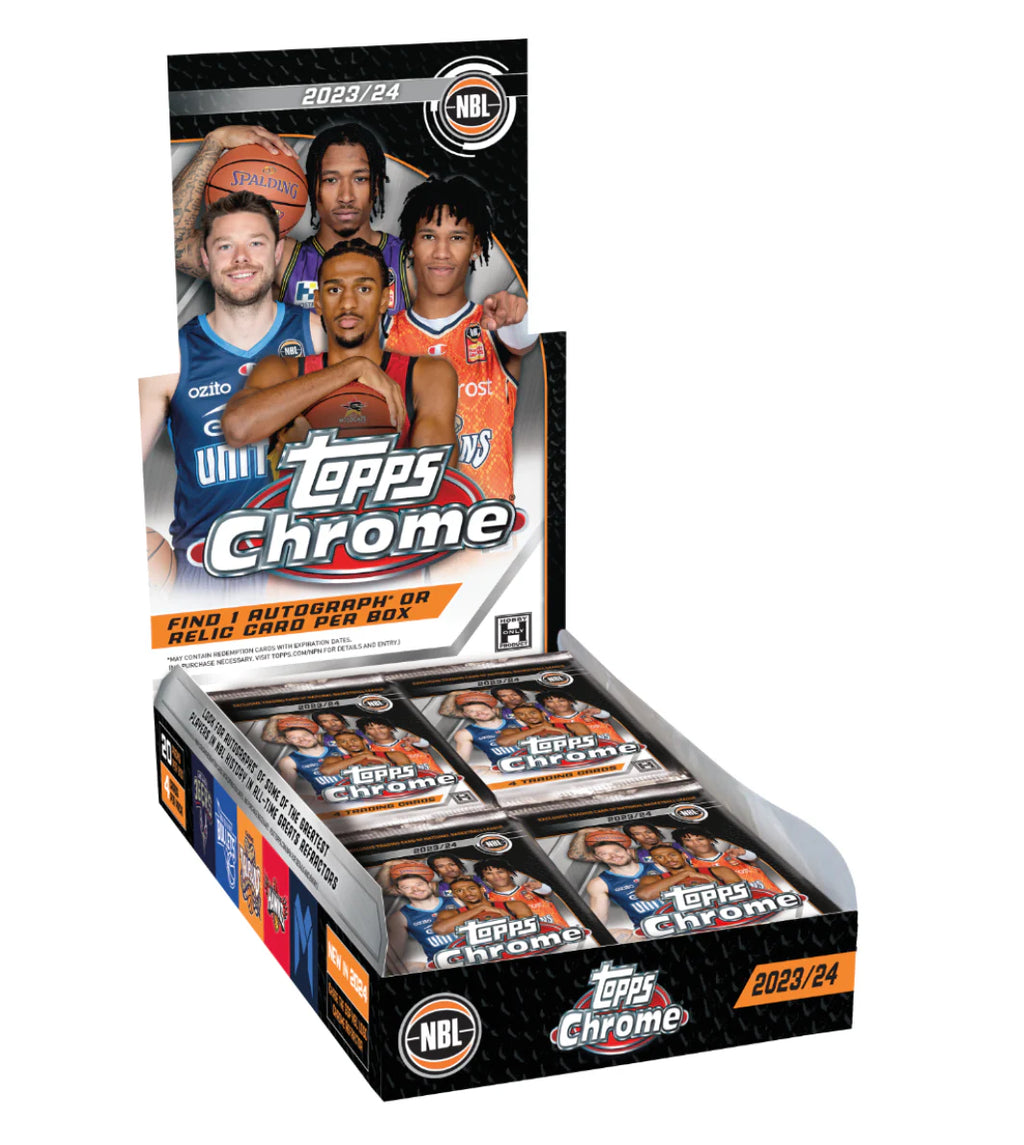 TOPPS CHROME 2023-2024 NBL Basketball Card BOX (20 packs)