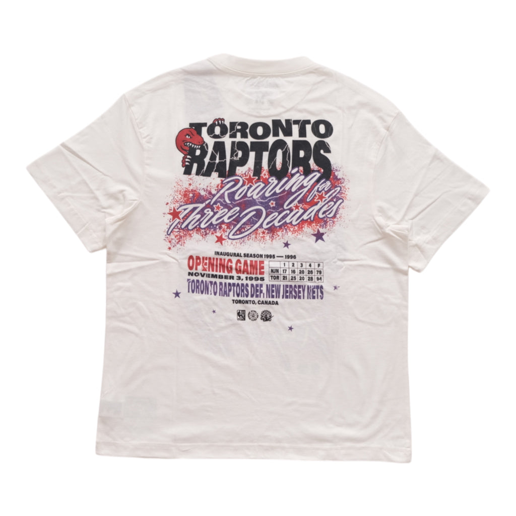 M&N Toronto Raptors Three Decades Tee (Vintage White)