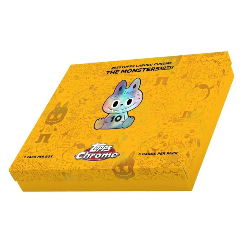 その他 2025 Topps Chrome Labubu 5Box Topps 2025 Chrome Labubu 10th Anniversary Box (5 Cards) – Hoops Heaven