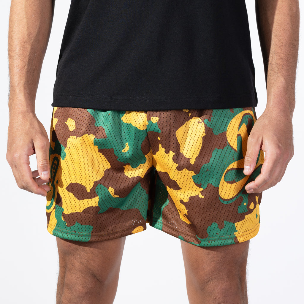 Deuce Mesh Shorts - Vintage Camo