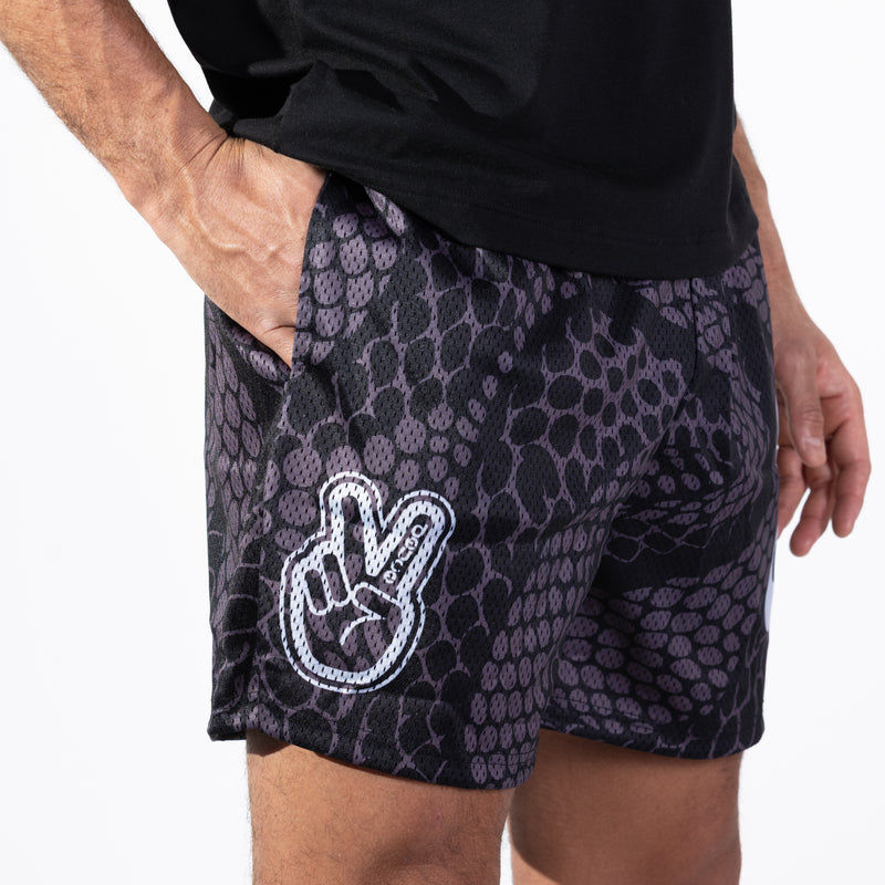 Deuce Mesh Shorts - Black Mamba
