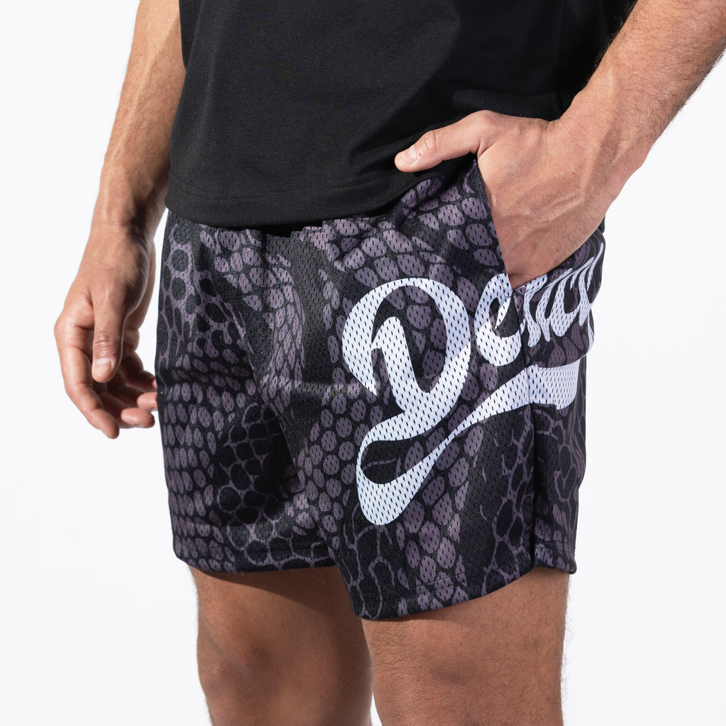 Deuce Mesh Shorts - Black Mamba