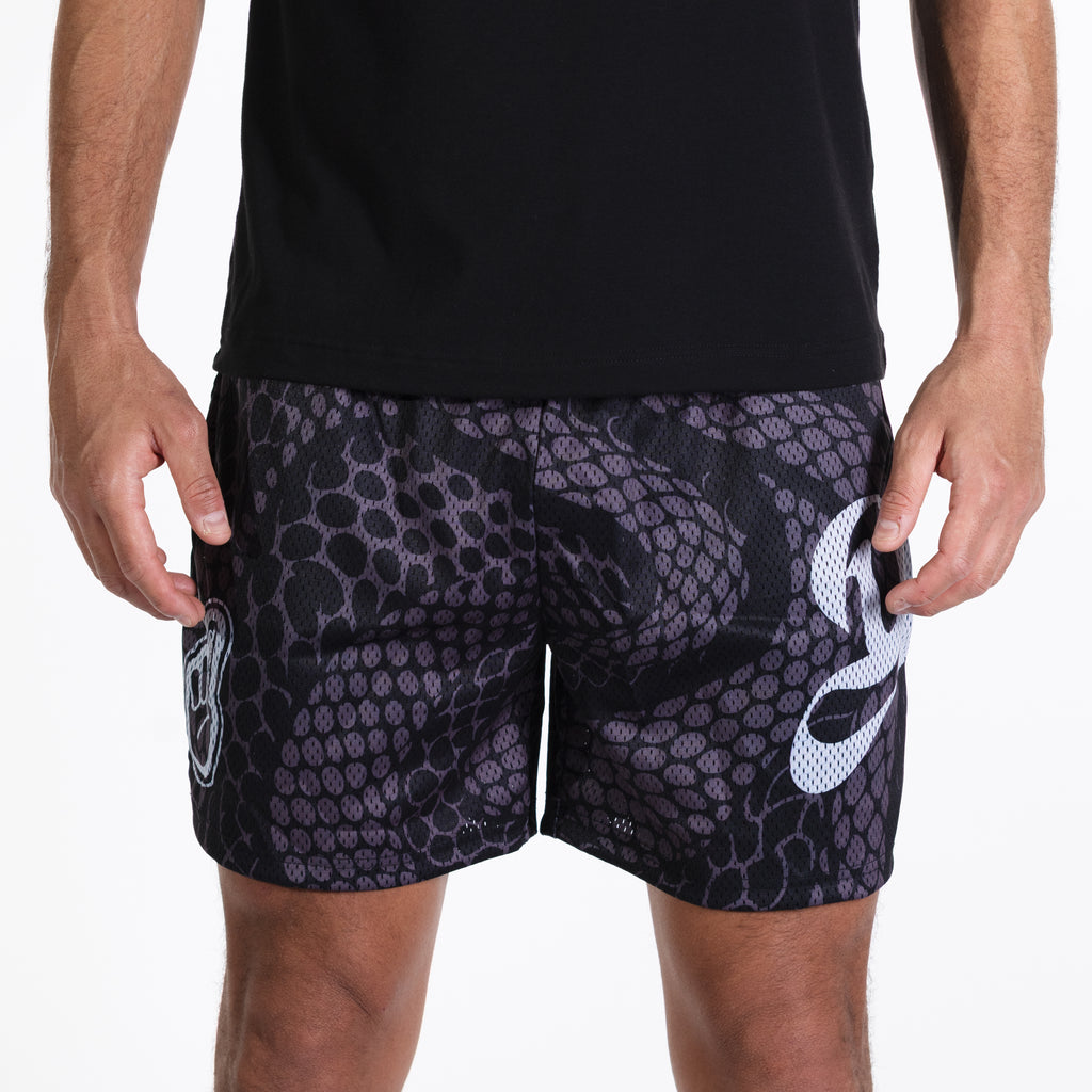 Deuce Mesh Shorts - Black Mamba