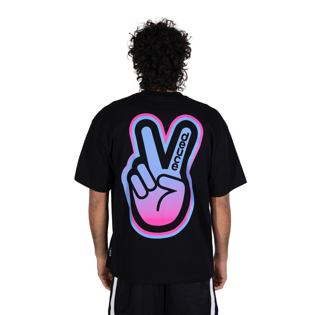 Deuce Cursive Statement Tee - Miami Vice