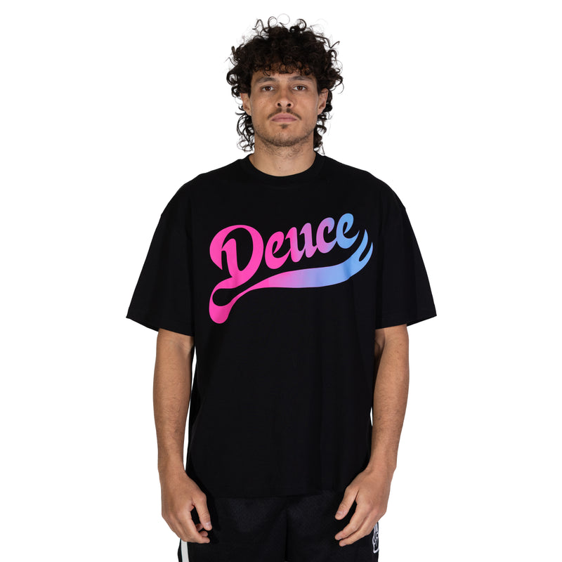 Deuce Cursive Statement Tee - Miami Vice