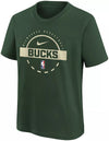 Youth Nike NBA Practice Tee - Milwaukee Bucks
