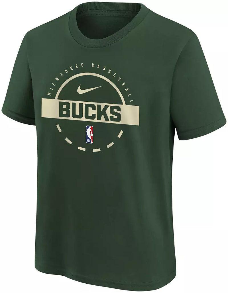 Youth Nike NBA Practice Tee - Milwaukee Bucks
