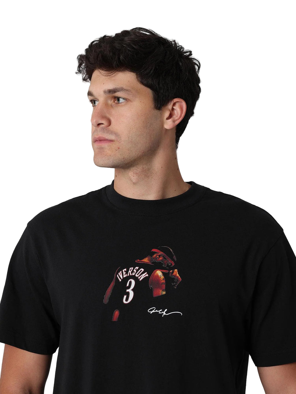 M&N NBA Philadelphia 76ers Career Tee - Allen Iverson (Faded Black)