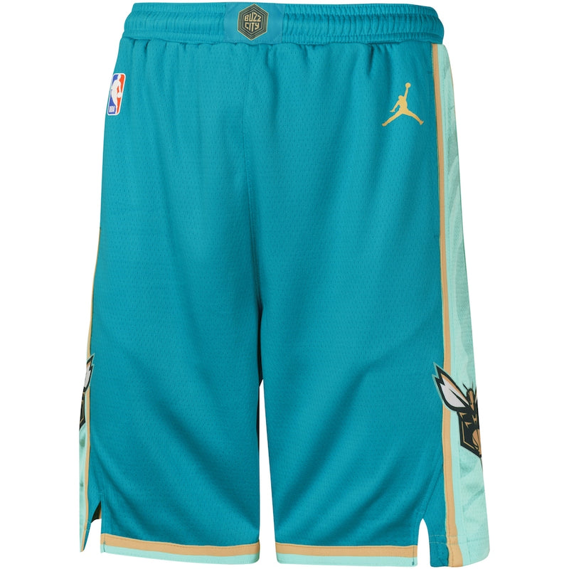 Youth Jordan City Edition Swingman Shorts - Charlotte Hornets