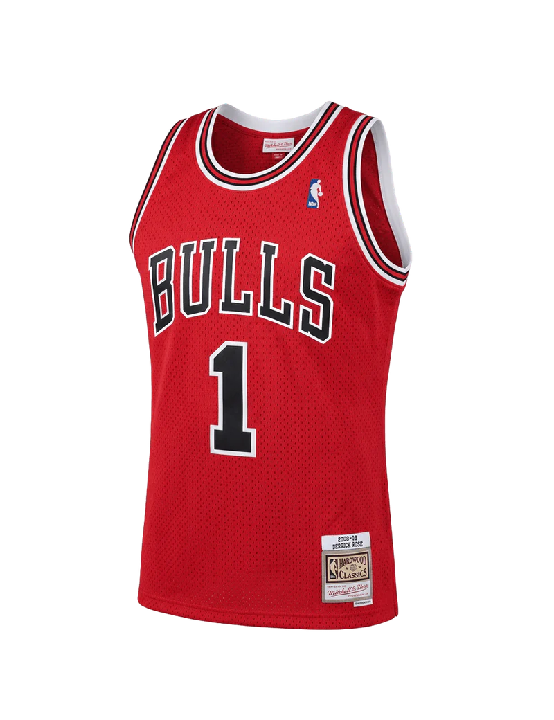M&N Derrick Rose HWC Swingman Road Jersey (Chicago Bulls 2008/09