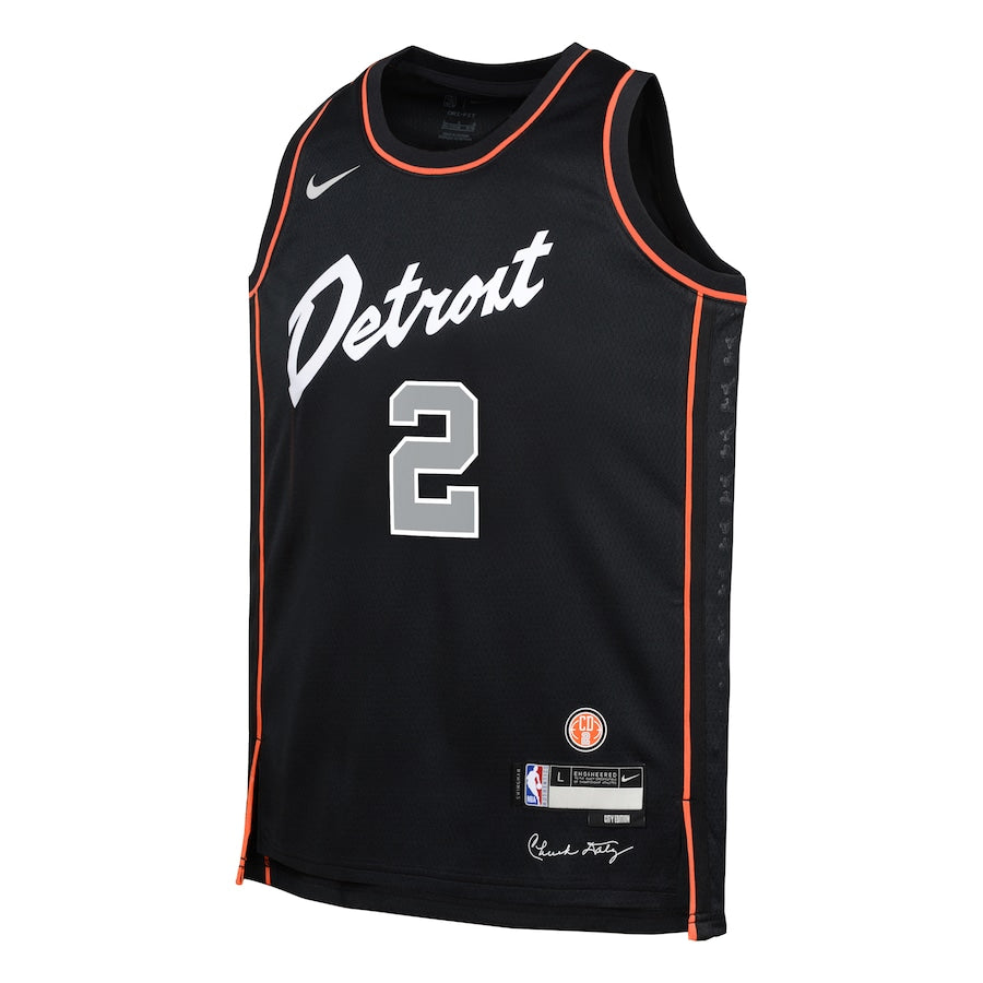 Youth Nike Cade Cunningham City Edition Swingman Jersey - Detroit Pistons