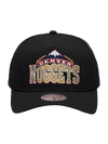 M&N Black Team Colour Pro Pinch Snapback - Denver Nuggets