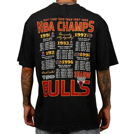 M N Explode Champions Tee Chicago Bulls Overdyed Black Hoops Heaven