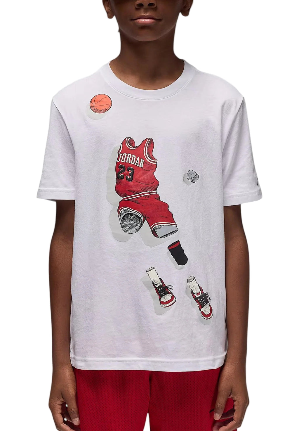 Youth Jordan Ghost Man Tee (White) 95F159 001