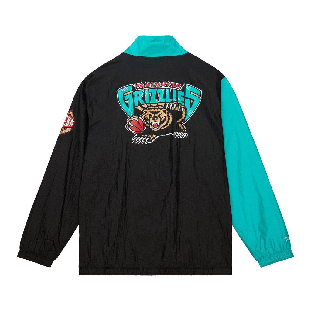 M&N Arched Retro Windbreaker - Vancouver Grizzlies