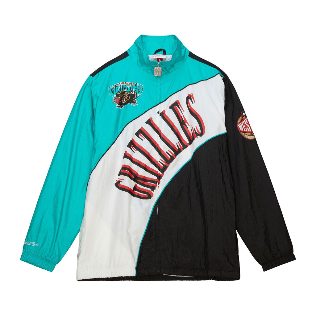 M&N Arched Retro Windbreaker - Vancouver Grizzlies