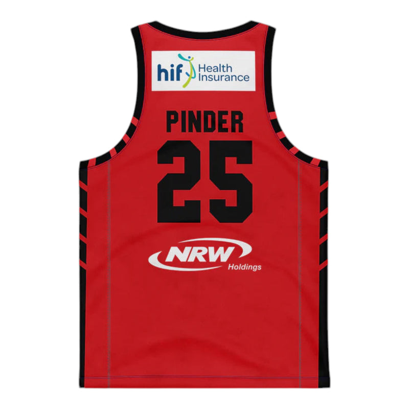 Champion NBL "Hoops Fest" 24/25 Perth Wildcats Jersey - Keanu Pinder (Red)