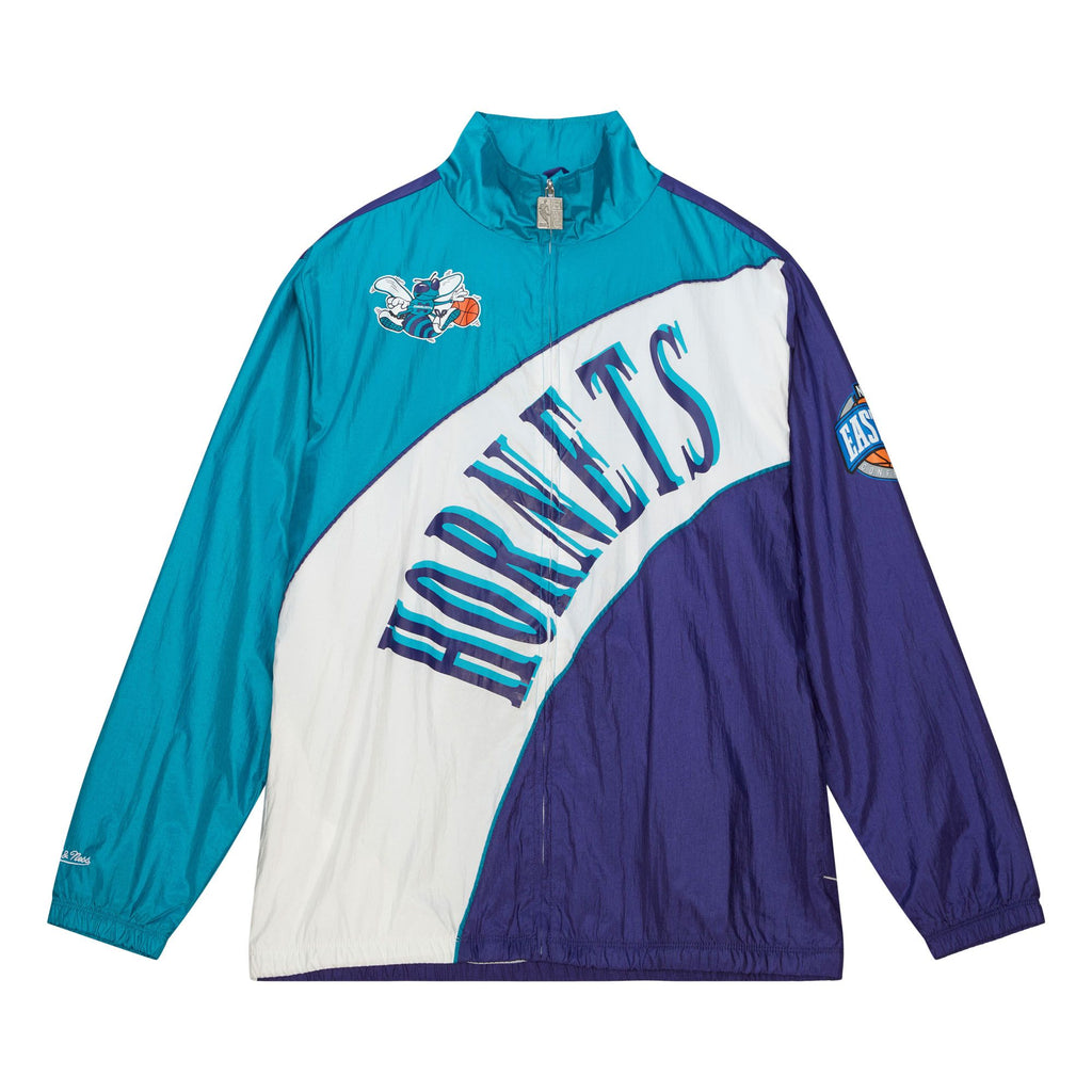 M&N Arched Retro Windbreaker - Charlotte Hornets