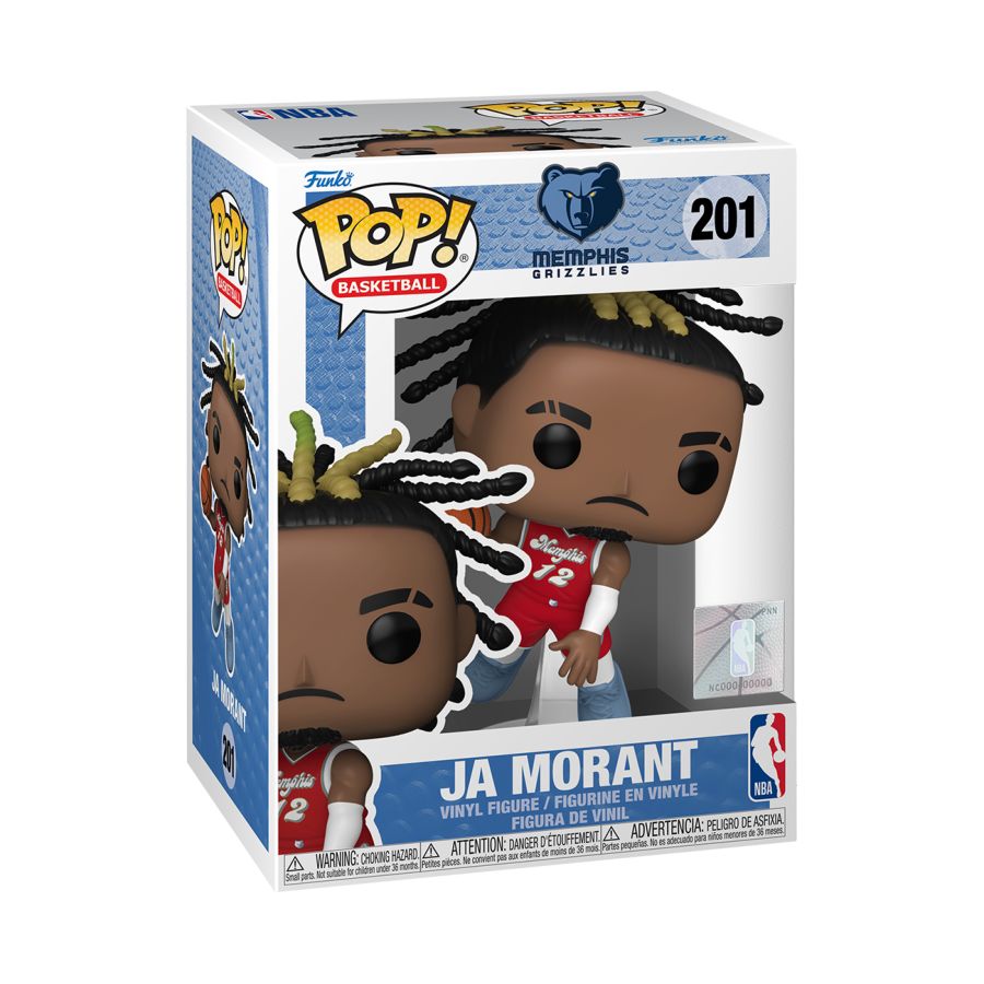 Pop Vinyl NBA - Ja Morant #201 Grizzlies (City Edition 2024