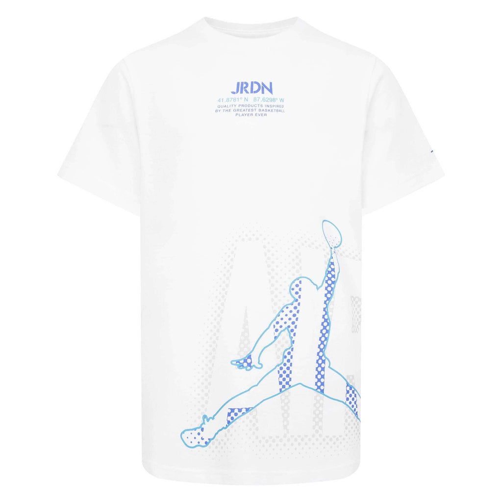 Youth Jordan Jumpman Screen Tee - White (95C616-001)