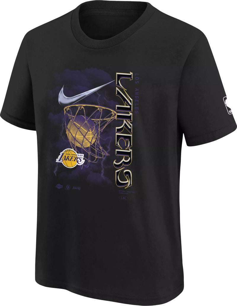 Youth Nike Court Side City Edition Graphic T-Shirt - Los Angeles Lakers