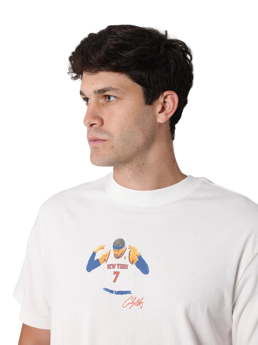 M&N NBA New York Knicks Career Tee - Carmelo Anthony (Vintage White)