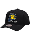 M&N Black Team Colour Pro Pinch Snapback - Indiana Pacers