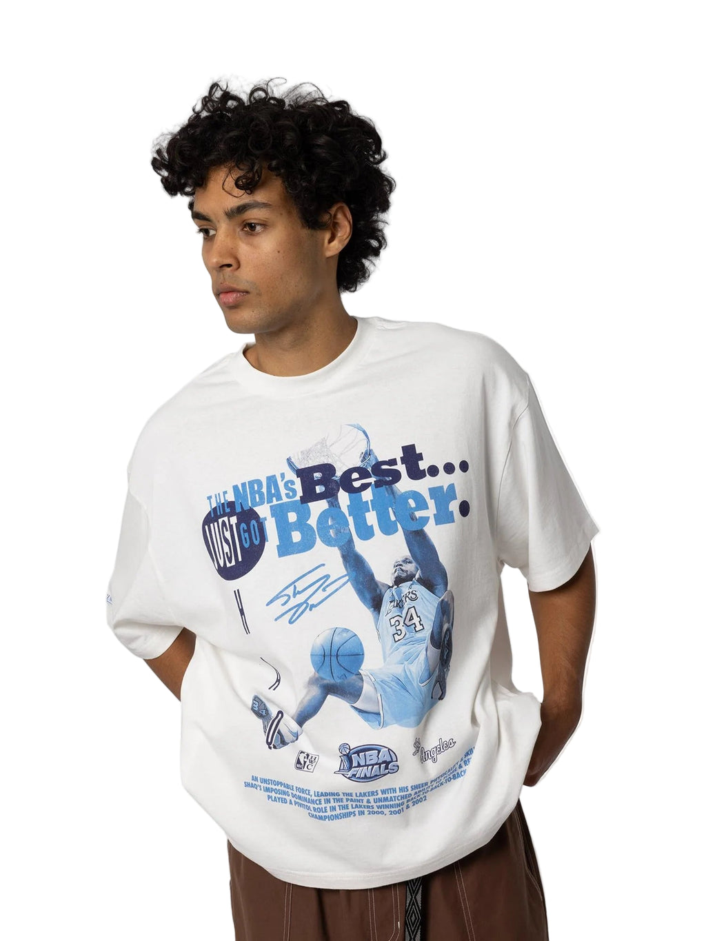 M&N NBA's Best Tee - Shaquille O'Neal (Vintage White)