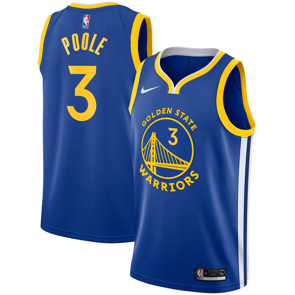 Youth Nike Jordan Poole Icon Swingman Jersey - Golden State Warriors