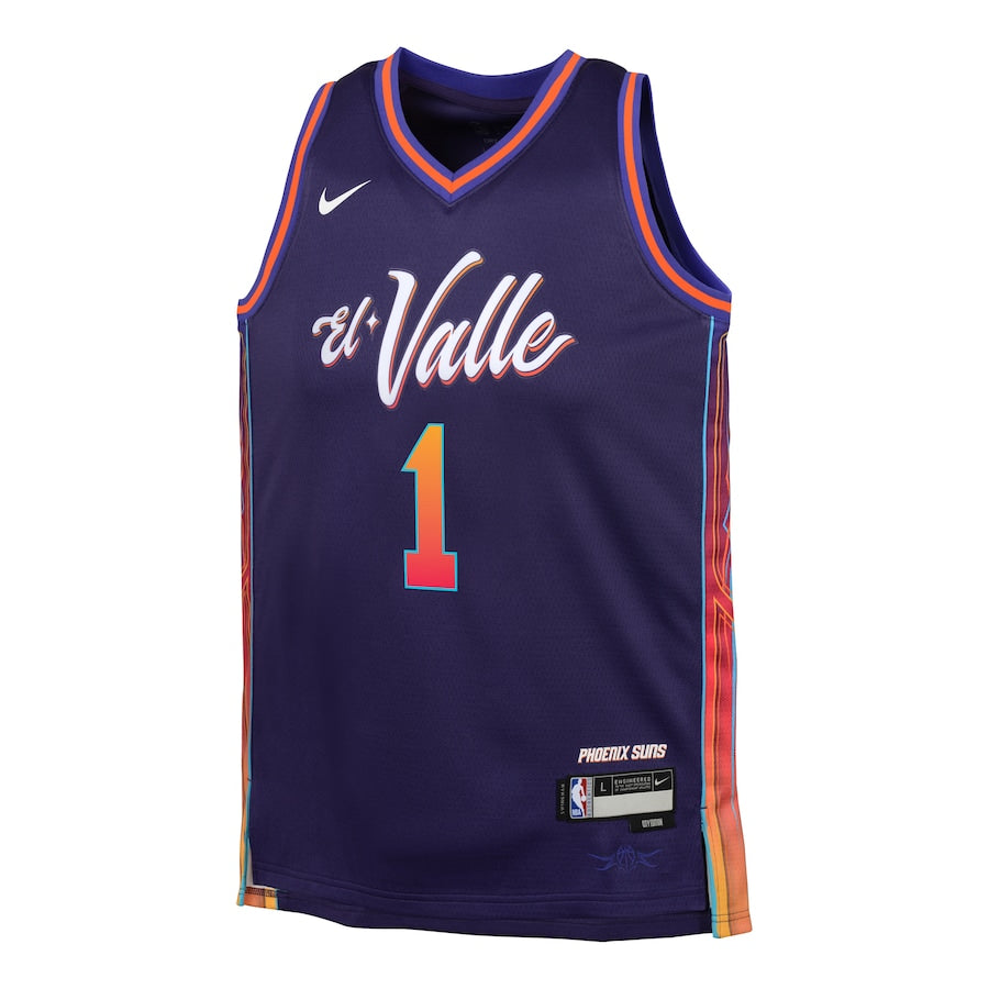 Youth Nike Devin Booker City Edition Swingman Jersey - Phoenix Suns