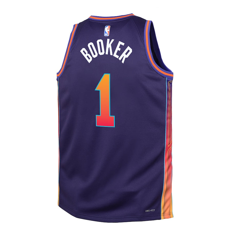 Youth Nike Devin Booker City Edition Swingman Jersey - Phoenix Suns