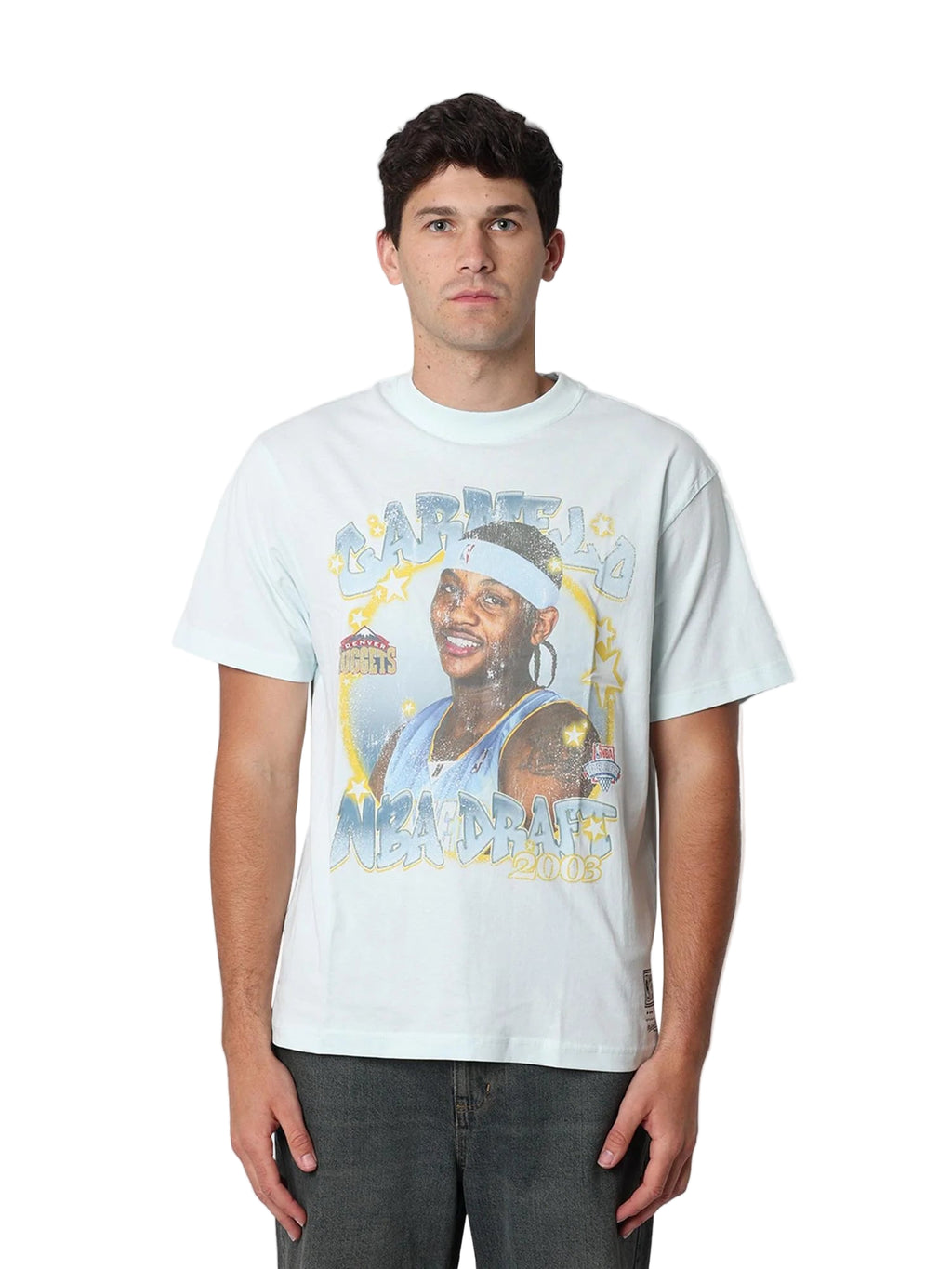 M&N Denver Nuggets Star Burster Tee - Carmelo Anthony (Saltwater)