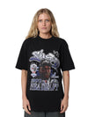 M&N Los Angeles Lakers Star Burster Tee - Shaquille O'Neal (Faded Black)