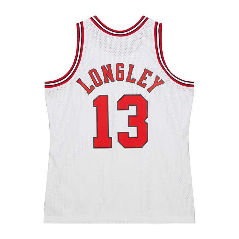Luc Longley Hardwood Classic Swingman Jersey HWC Home Chicago Bulls 97 98 New Cut