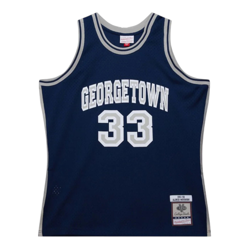 M&N NCAA Alonzo Mourning HWC Swingman Jersey (Georgetown Hoyas 1991/92)