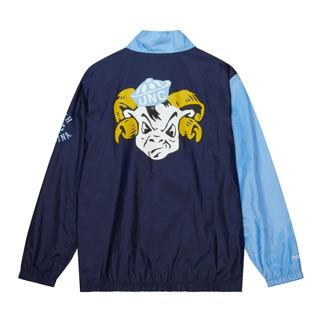 M&N Arched Retro Windbreaker - UNC Tarheels