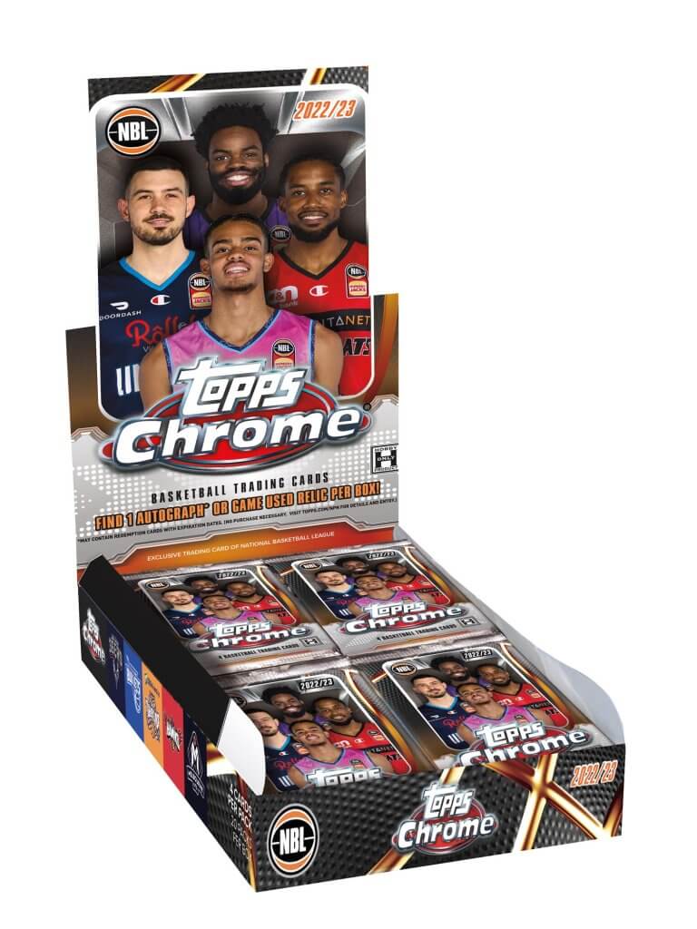 TOPPS CHROME 2022-2023 NBL Basketball Card BOX (20 packs)